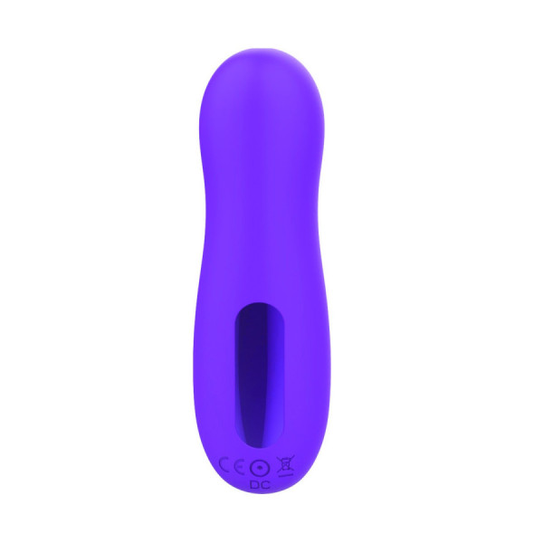 Vibromasseur par vibrations sur membrane rechargeable USB violet 10 vitesses de voyage